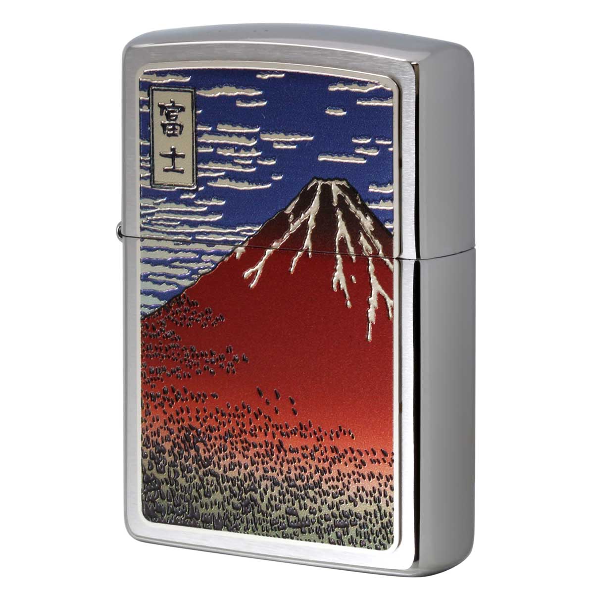 Zippo ジッポー 和柄 葛飾北斎 浮世絵 CP-KA プレゼント 贈り物 男性 女性 ジャパニーズ オプション購入で名入れ可 メール便可
