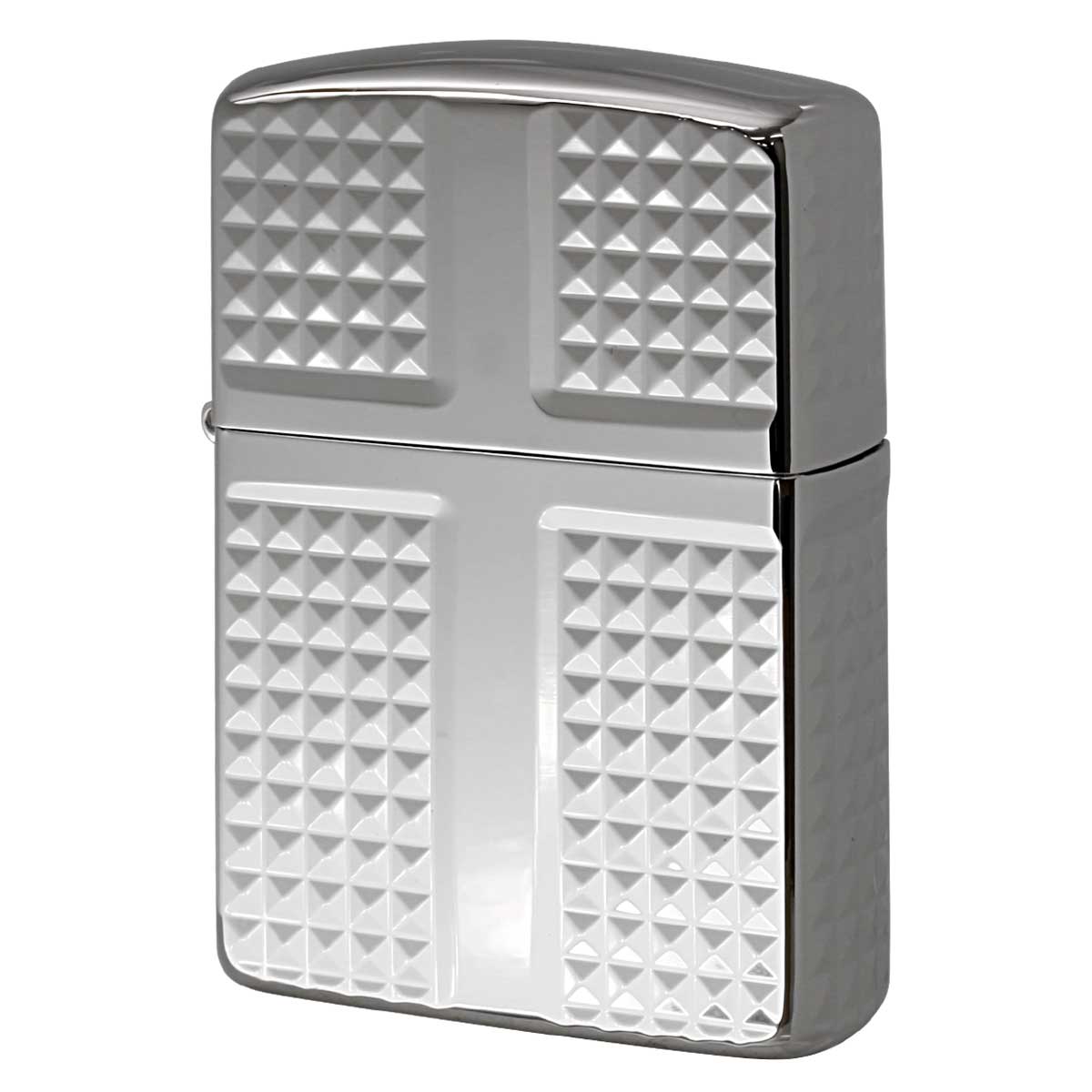 Zippo ジッポー ARMOR ＃162 アーマー ダイヤカット 銀メッキ 162S-4CRDC プレゼント 贈り物 男性 女性 シンプル オプション購入で名入れ可