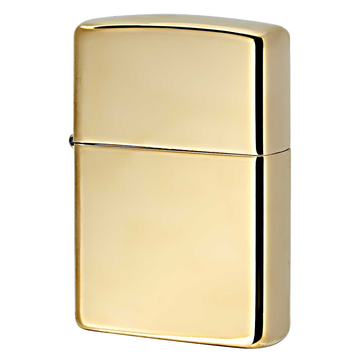 Zippo ジッポー 無地 真鍮無垢 ブラス 鏡面 ハイポリッシュブラス High Polish Brass No.254 刻印無し プレゼント 贈り物 男性 女性 シンプル 定番 オプション購入で名入れ可 メール便可