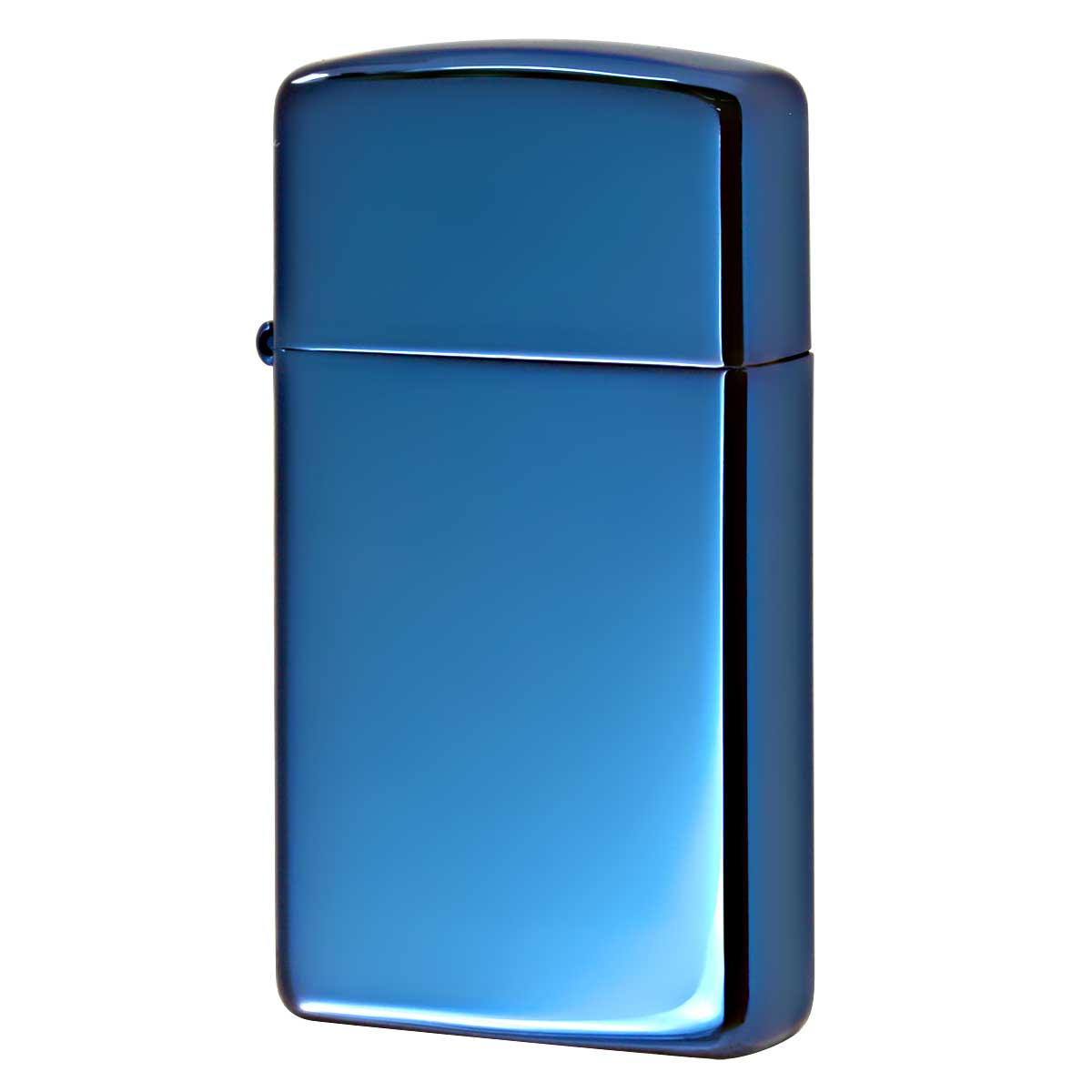 Zippo ジッポー スリム サファイア 無地 青 ブルー 鏡面 ポリッシュ SLIM High Polish Blue No.20494 プレゼント 贈り物 男性 女性 シンプル 定番 オプション購入で名入れ可 メール便可