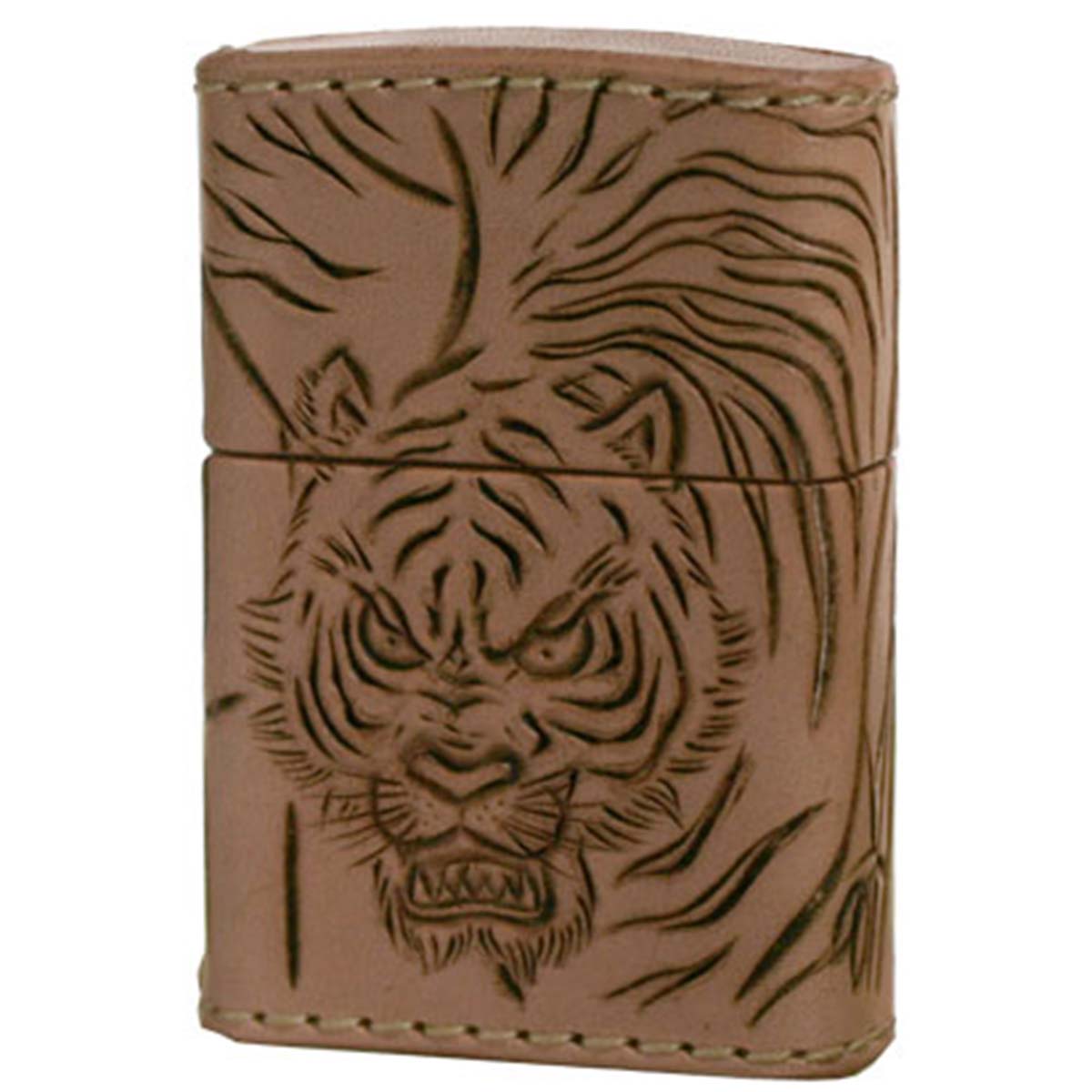Zippo ジッポー 革巻き レザー ワークス カオス Leather Works CHAOS LWC Z 猛虎 プレゼント 贈り物 男性 かっこいい オプション購入で名入れ可