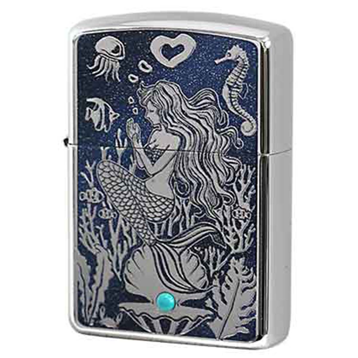 楽天市場】限定ZIPPO ターコイズメタル ブラック 限定ジッポ