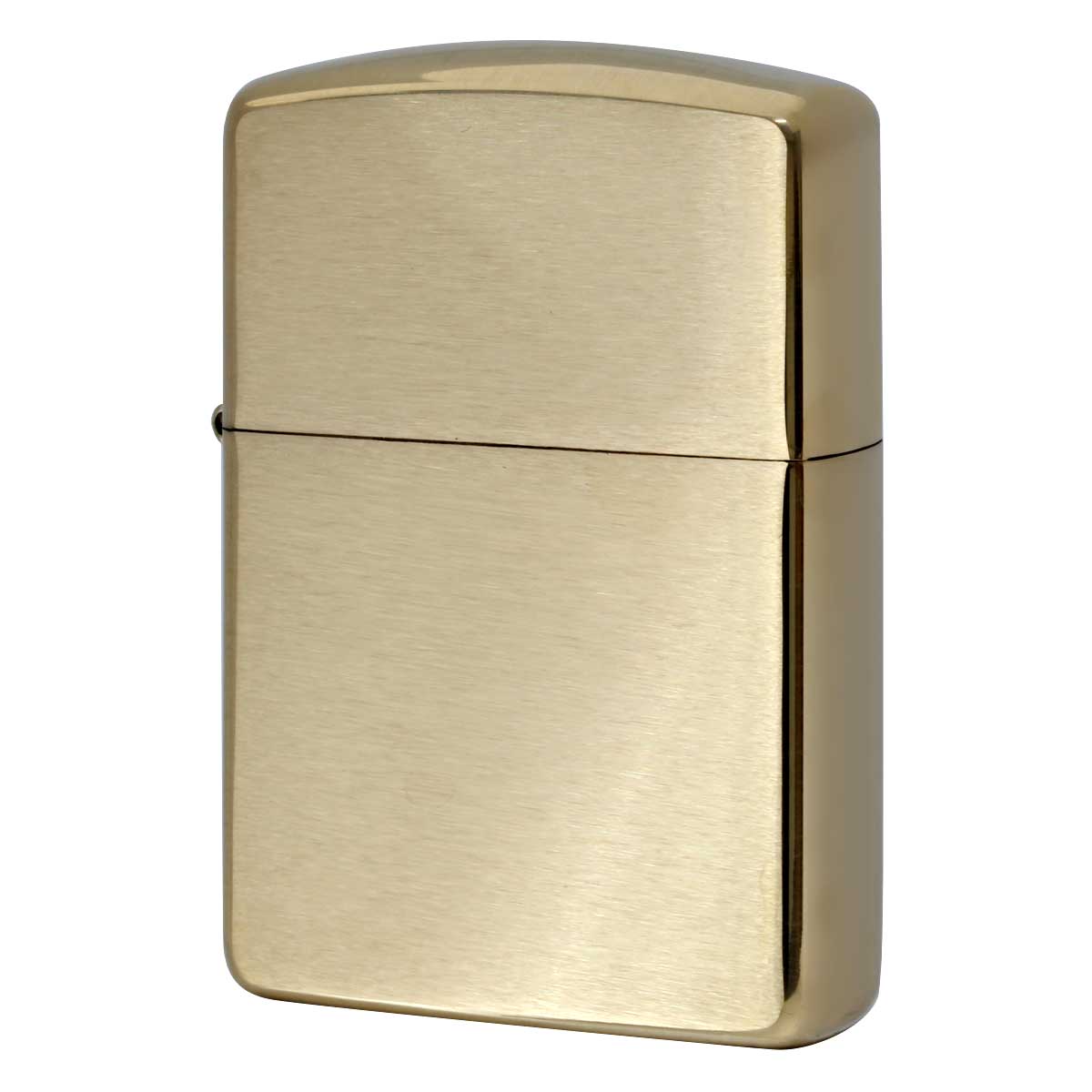 Zippo ジッポー アーマー 無地 真鍮無垢 ブラス つや消し ブラッシュドソリッドブラス ARMOR Brushed Solid Brass No.168 プレゼント 贈り物 男性 女性 シンプル 定番 オプション購入で名入れ可 メール便可
