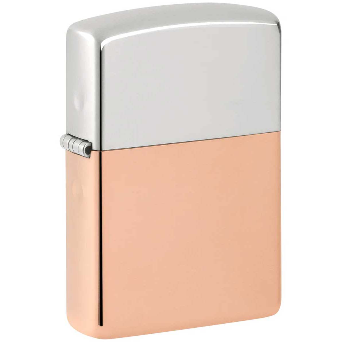 Zippo ジッポー 限定生産 バイメタル スターリングシルバー＆カッパー 鏡面 ポリッシュ BIMETAL Sterling Silver 925 & Copper 48694 プレゼント 贈り物 男性 女性 シンプル 高級 オプション購入で名入れ可｜フラミンゴ 店