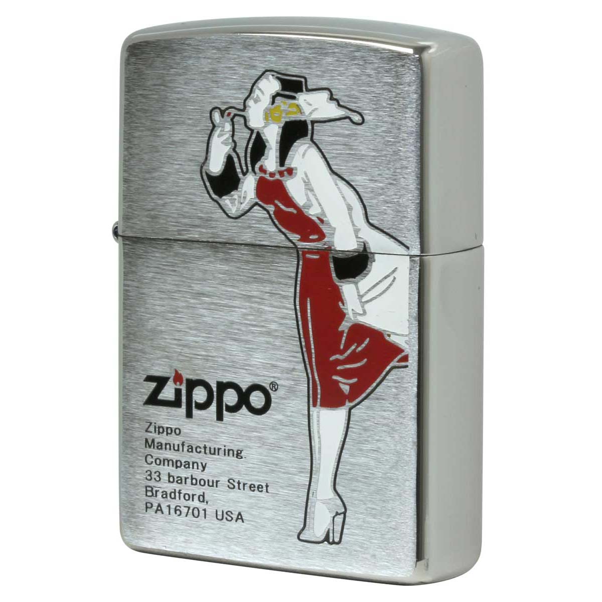 Zippo ジッポー ウインディ ウインドプルーフ レディ オールドデザイン レッド WINDY DESIGN 200-WINDYRED プレゼント 贈り物 男性 女性 シンプル オプション購入で名入れ可 メール便可