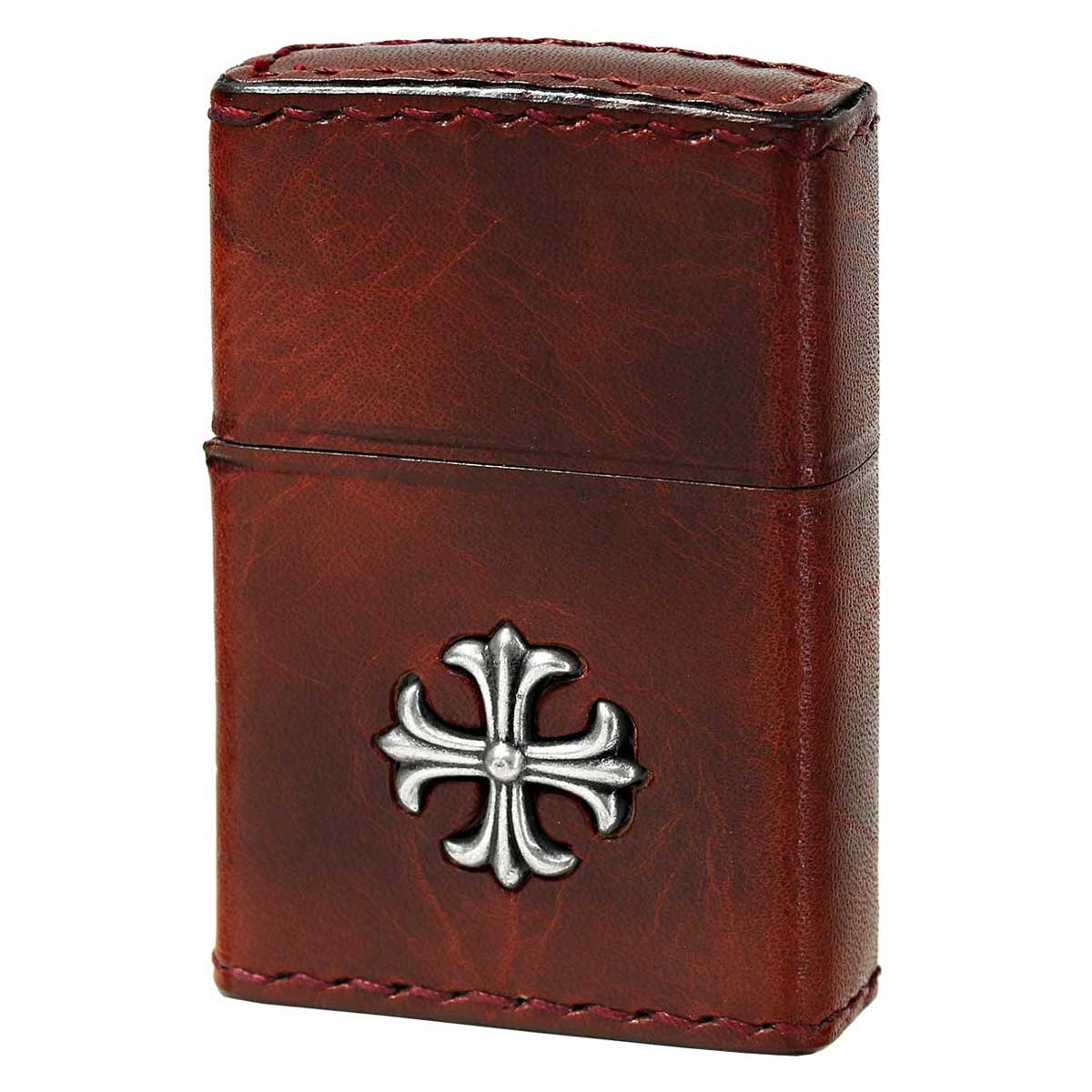 楽天市場】ZIPPO 革巻きメタル クロス ブラック 2CM-3BK