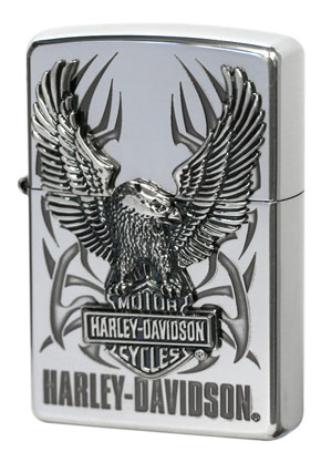Zippo ジッポー ハーレーダビッドソン 日本限定モデル バイク 二輪 モーターサイクル Harley Davidson シルバーいぶし メタル オフィシャルライセンス品 HDP-7 プレゼント 贈り物 男性 かっこいい ブランド 公式 オプション購入で名入れ可