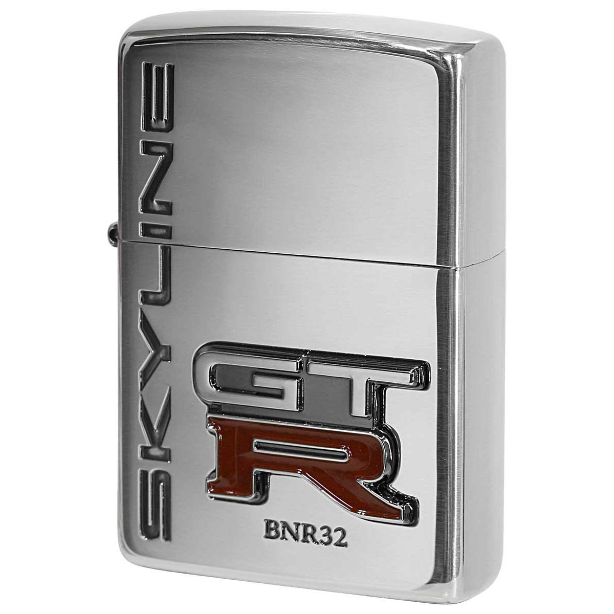 Zippo ジッポー スカイライン GT-R エンブレム 日産 自動車 NISSAN SKYLINE オフィシャルライセンス品 SV GT-R BNR32 プレゼント 贈り物 男性 かっこいい 公式 オプション購入で名入れ可