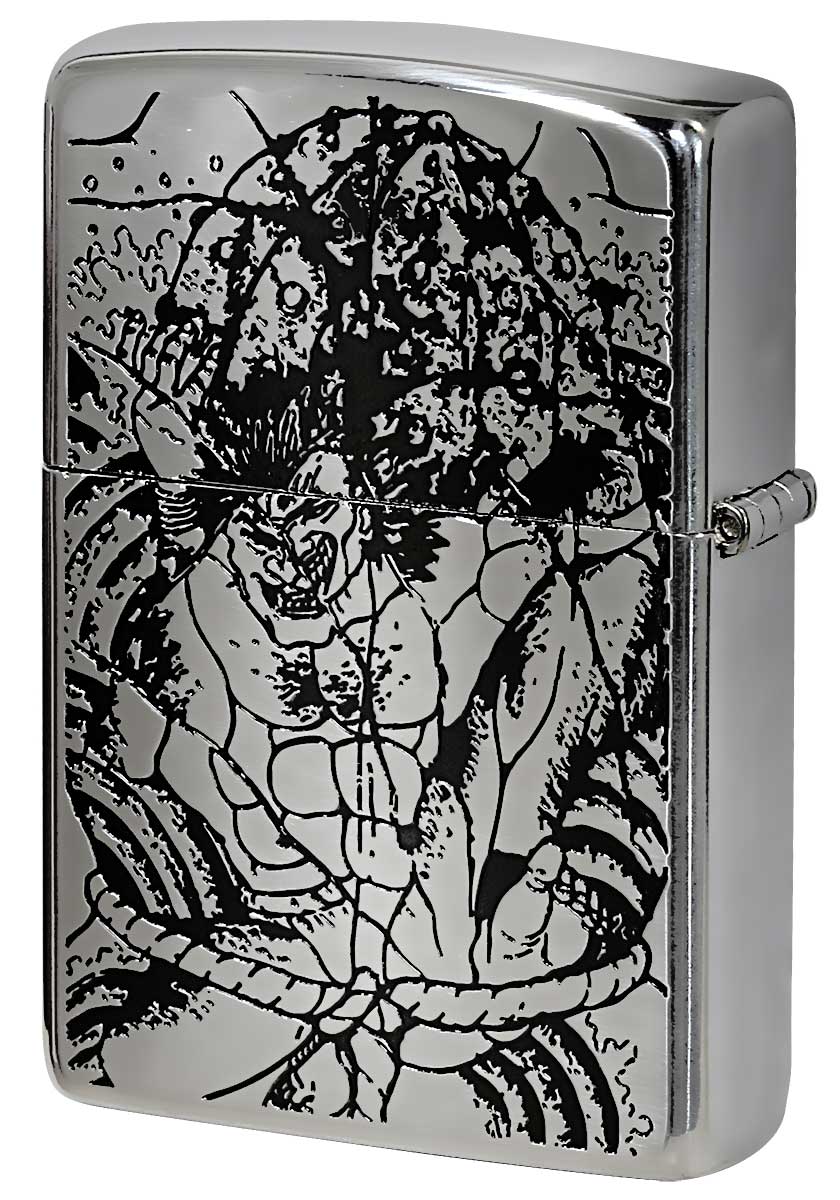 花山薫 ZIPPO(ジッポー) ライター BAKI シルバー バキ 両面加工 - 通販