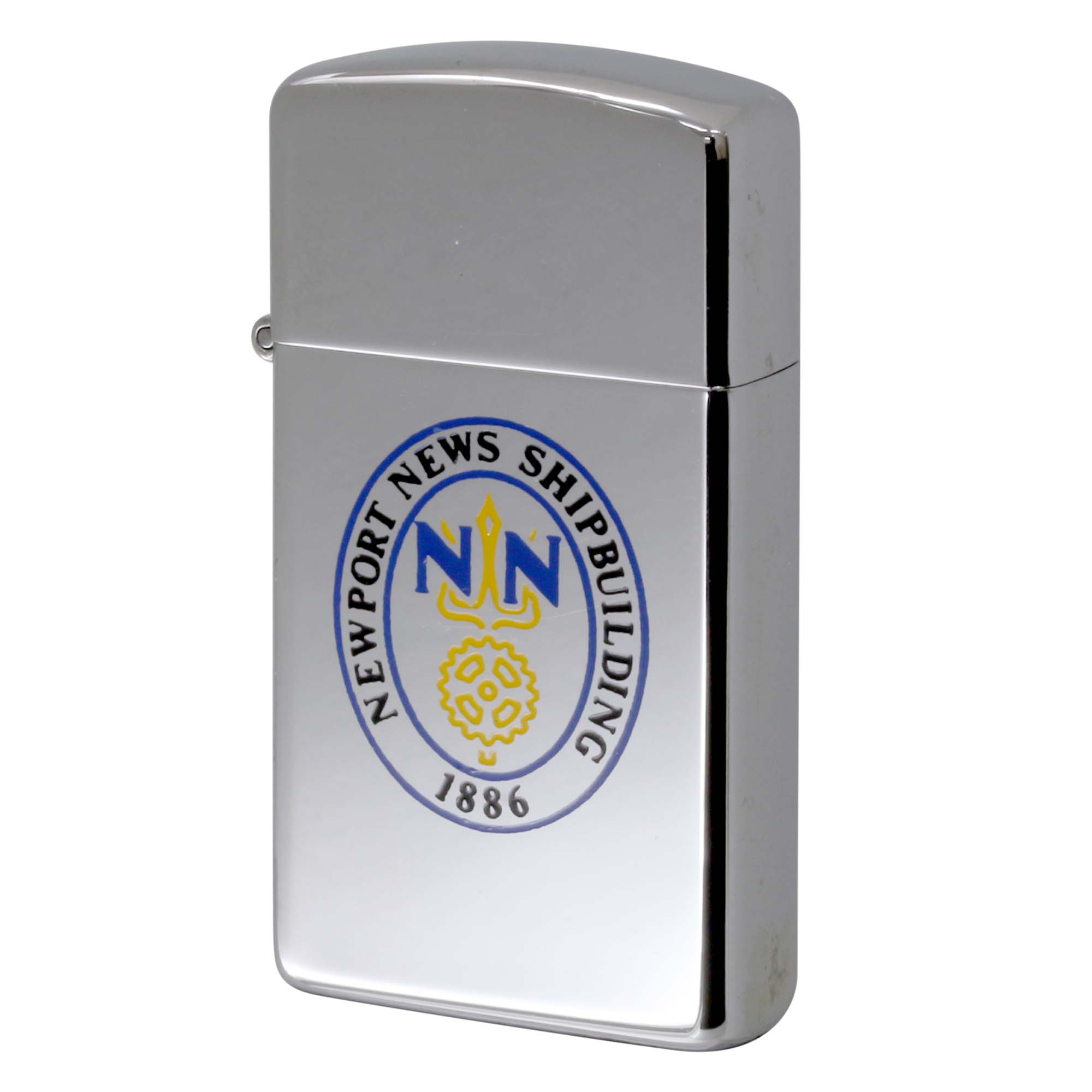 絶版/ヴィンテージ Zippo ジッポー 【中古】 1980年製造Newport News Shipbuilding 1886 Logo スリム