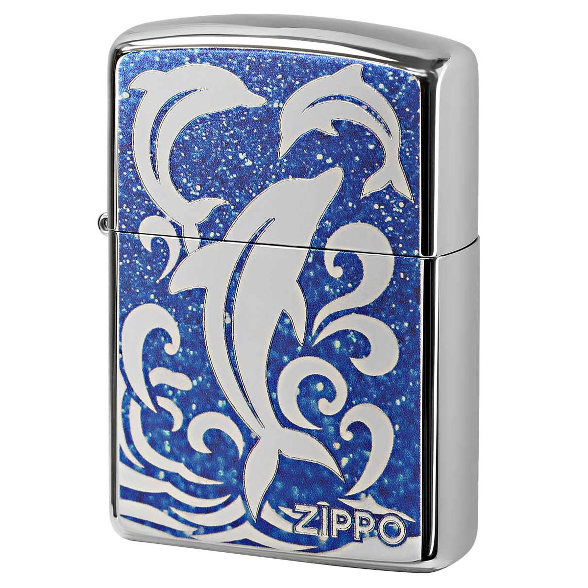 楽天市場】Zippo ジッポライター イルカ ラバーズドルフィン ブルー