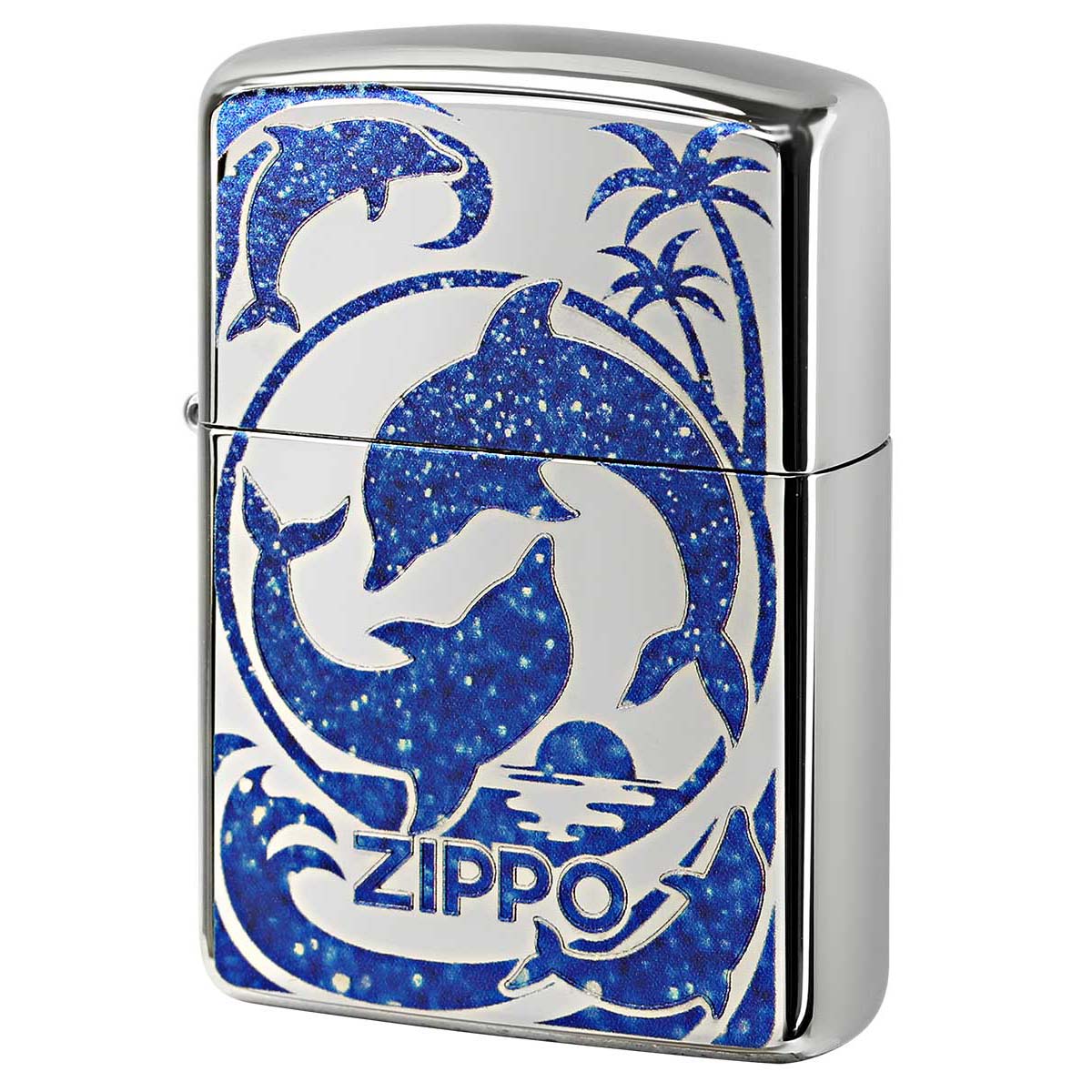zippo ラッセン 限定品　イルカ　dolphin 楽天市場】Zippo ジッポライター イルカ ラバーズドルフィン ブルー