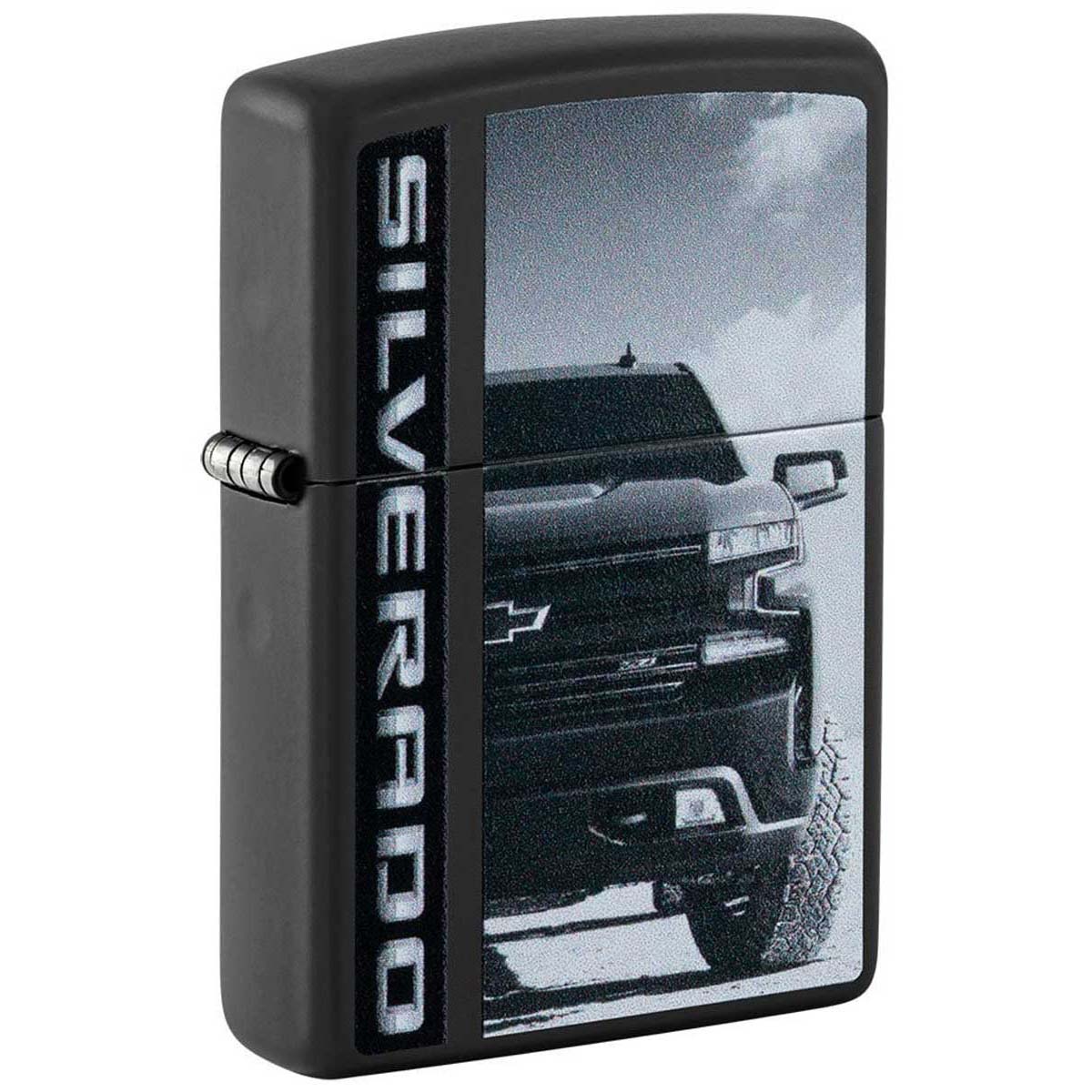 Zippo ジッポー シボレー シルバラード ゼネラルモーターズ アメリカ 自動車 Chevrolet ブラックマット 48407 プレゼント 贈り物 男性 かっこいい USAモデル ブランド オプション購入で名入れ可 メール便可