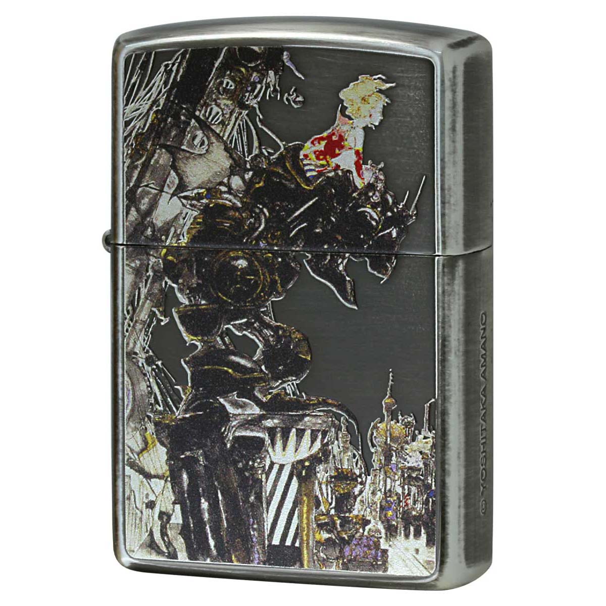 Zippo ジッポー 天野喜孝 Amano Yoshitaka F-6-街 銀メッキいぶし 80221 プレゼント 贈り物 男性 女性 かっこいい アーティスト オプション購入で名入れ可