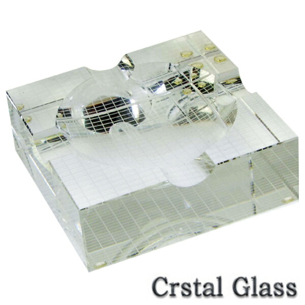 楽天市場】【完売】クリスタルガラス灰皿 ヘキサゴンカット 140mm