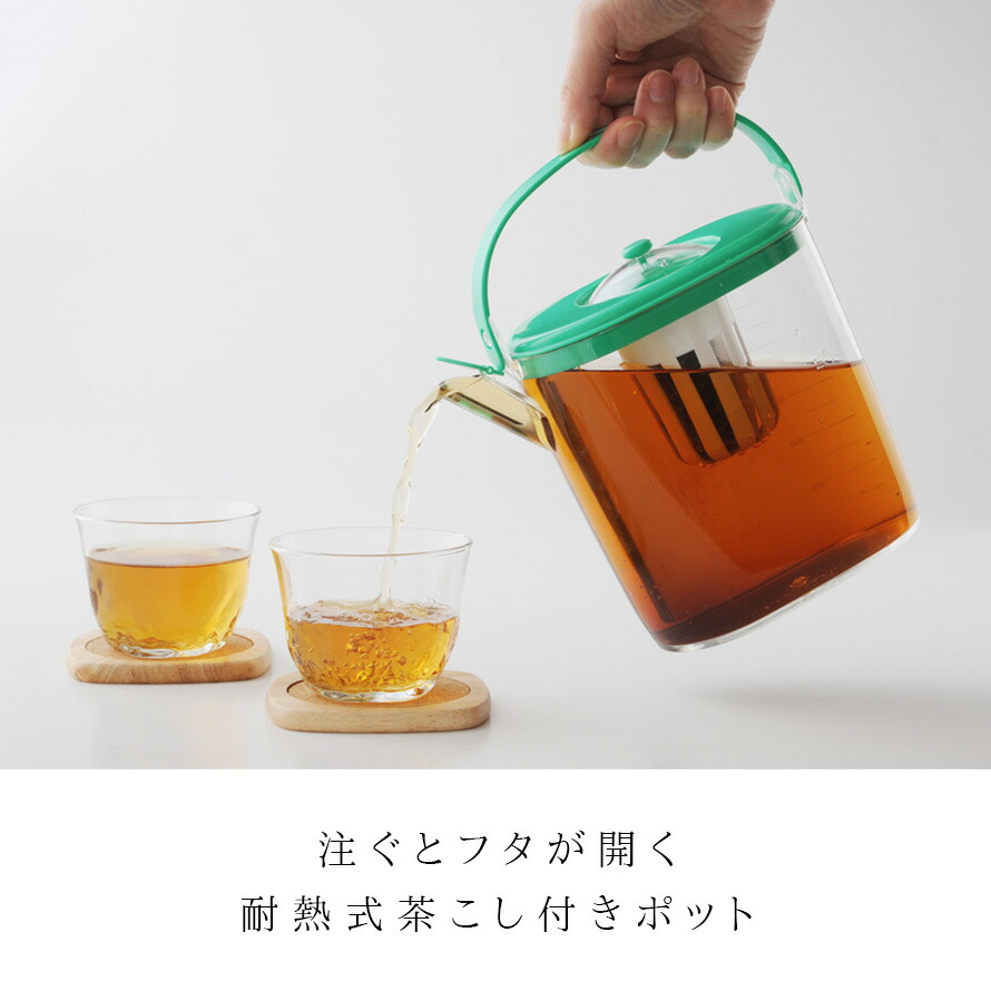 楽天市場 麦茶ポット 洗いやすい 耐熱 冷蔵庫 茶こし付き 冷茶ポット ピッチャー 水出し 麦茶 緑茶 お茶 コンパクト プラスチック 冷水ポット 日本製 収納 キッチン キッチン用品 キッチングッズ らくっ茶 オトコの雑貨屋