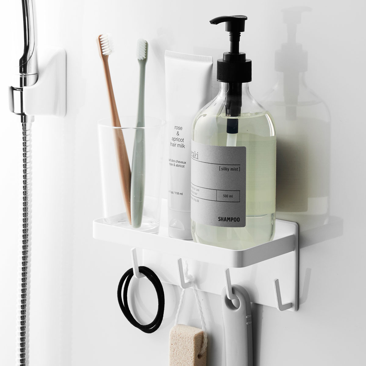 楽天市場】バスルーム 収納 マグネット バスルームラック シャンプー