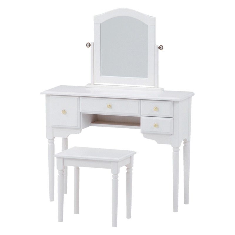 Lighterya Dresser Mirror Makeup Units Furniture Wood Dresser Set Md 6545wh S Wood Products