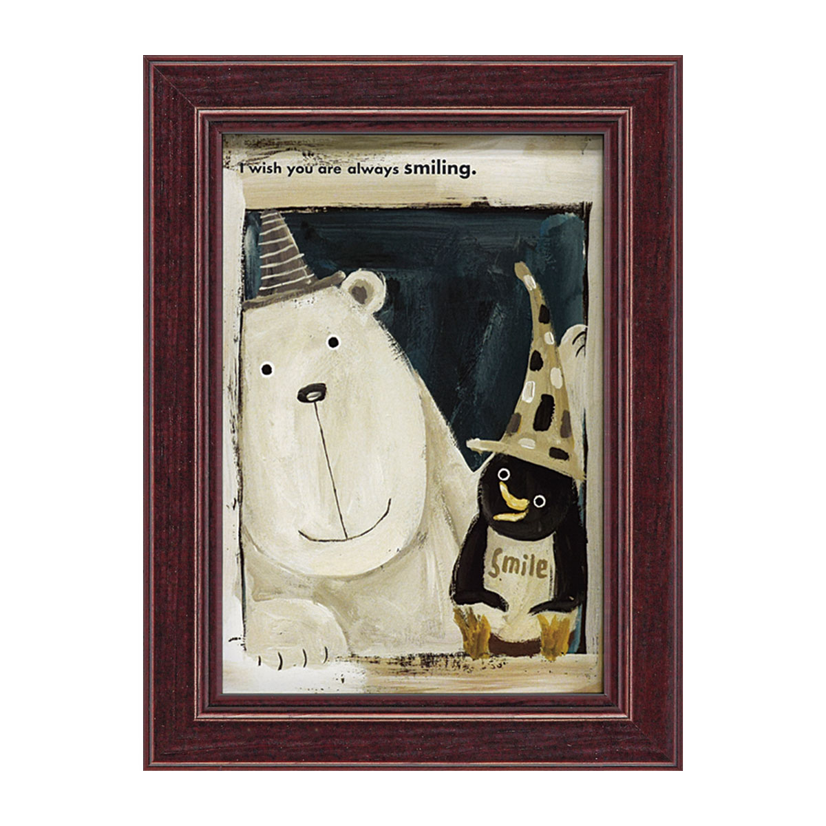 楽天市場】アートパネル 動物 18×13.5cm 武内祐人 シロクマ ペンギン