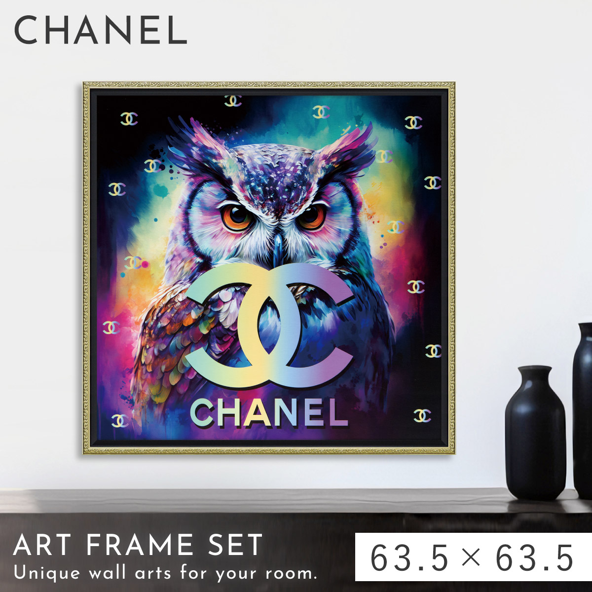 輸入雑貨　強化ガラス　硝子アート　『CHANEL』　特大ガラスアート　200cm 輸入雑貨 強化ガラス 硝子アート 『CHANEL』 特大ガラスアート