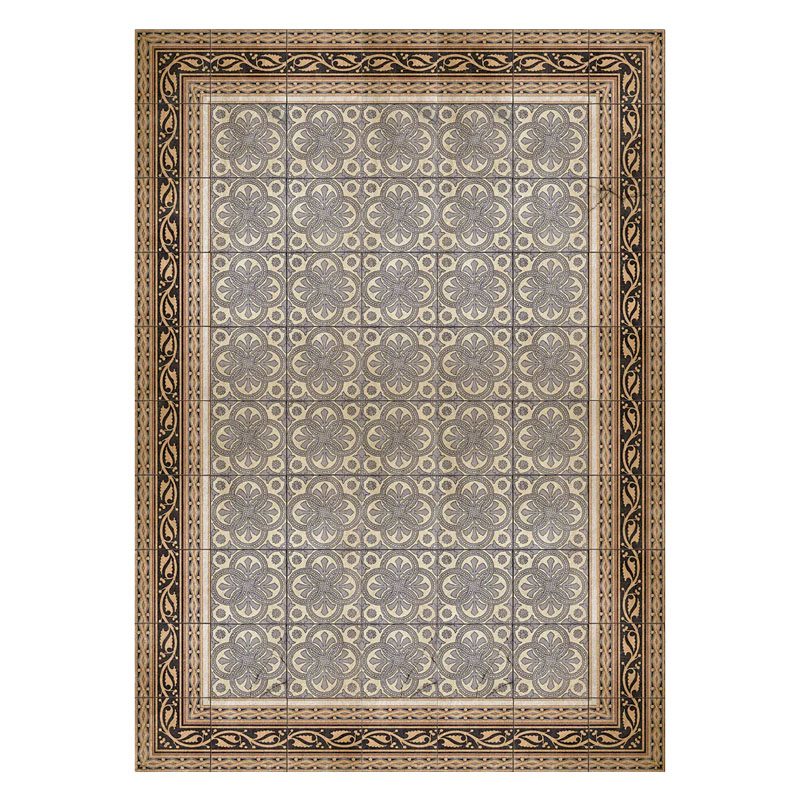 【受注生産予約】Beija Flor ベイジャフロール タイルフローリング Large Roomサイズ 140ｘ220　Isabel Antique Vinyl Rug