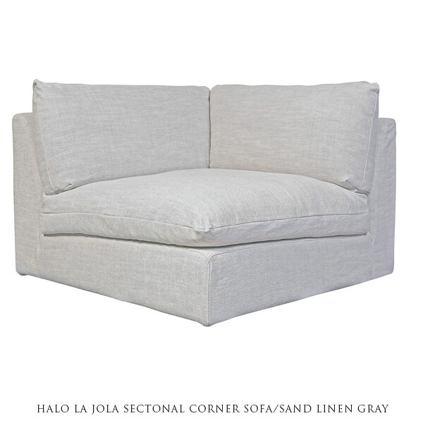 【受注生産】HALO LA JOLA SECTONAL CORNER SOFA SAND LINEN GRAY コーナーソファー リネングレー【開梱設置-MX】