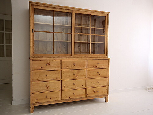 国産オリジナルオーダー家具 Rustic Once キッチンキャビネット パイン材オーダー家具シリーズ 0220-cb-P201｜照明　Lighting Market 445,500円