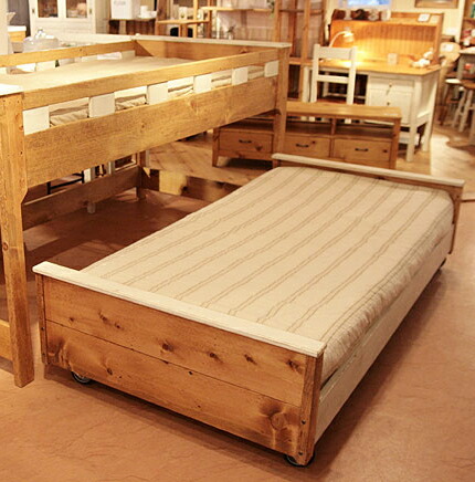 国産オリジナルオーダー家具 Rustic 2段ベッド 下部ベッドのみ 0220-bd-RT-601-L|照明 Lighting Market