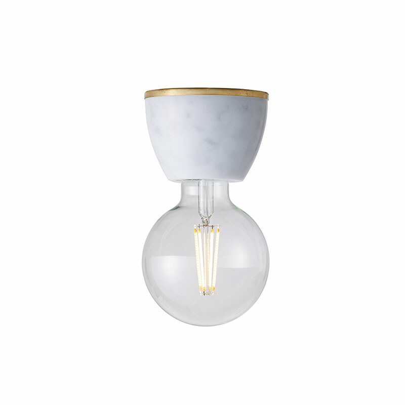 Marble-ceiling light マーブルシーリングライト ホワイト【電球別売】【LED対応】【玄関前渡し-OS】