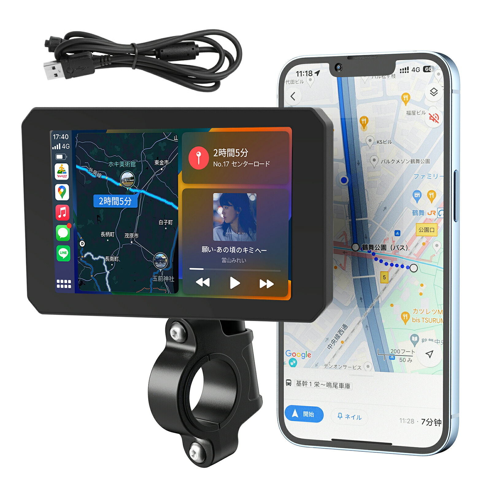 楽天市場】最新バイク用モニター・Carplay/Android Auto対応 BOIFUN