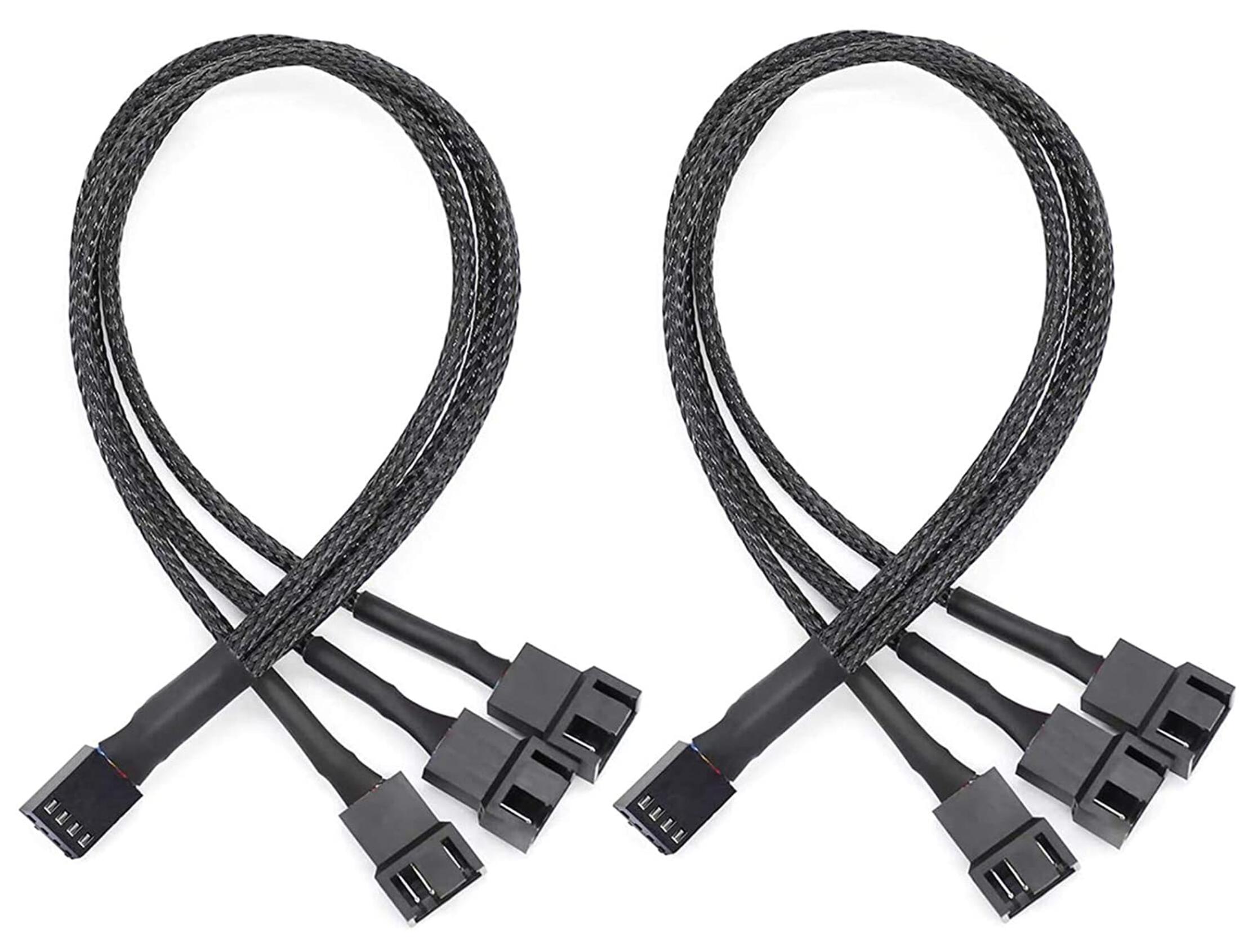 楽天市場】PWMファン分岐ケーブル 2本セット 3分配 FAN用延長ケーブル