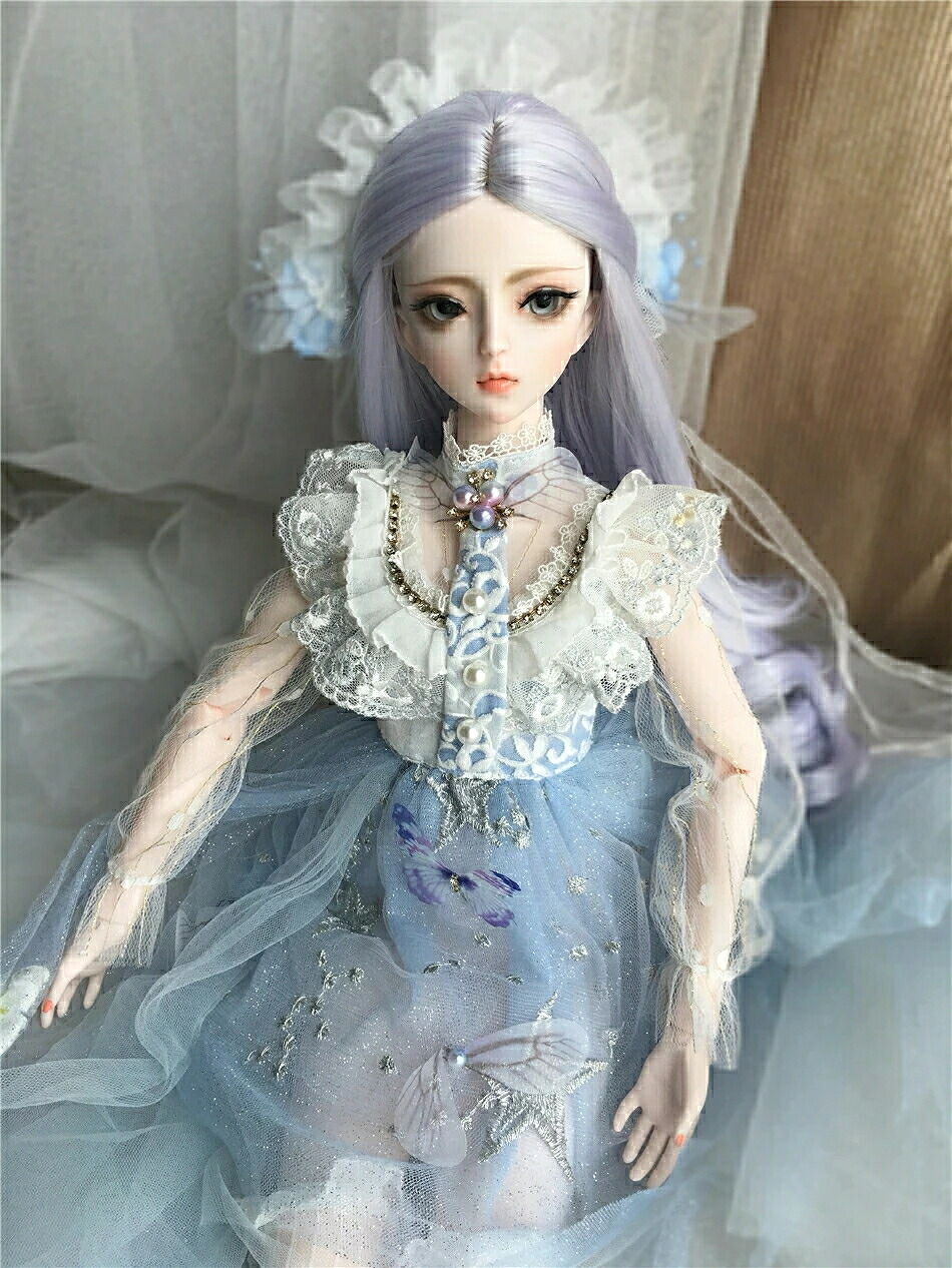 御前上等感満載☆高品質 100％お手てお手伝いさん 手作り 蝶つがいモビール BJDお人形さん 差し上げ物 寄せあわせ 1/3蝶つがいあやつり人形 BJDお人形さん 本体+目玉+顔メイク+かつら+服+靴 60コマーシャル