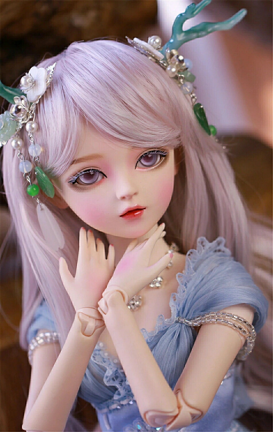 御前上等感満載☆高品質 100％お手てお手伝いさん 手作り 蝶つがいモビール BJDお人形さん 差し上げ物 寄せあわせ 1/3蝶つがいあやつり人形 BJDお人形さん 本体+目玉+顔メイク+かつら+服+靴 60コマーシャル