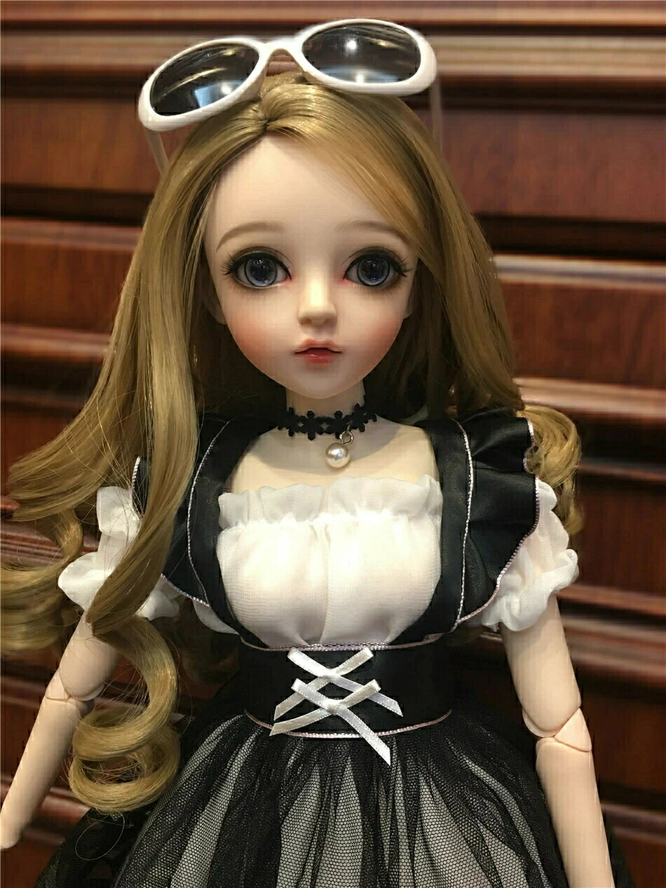 ☆☆超一般受け☆☆BJDお人形さん 100％お手てお手伝いさん 姫御前あやつり人形 1/3蝶つがいあやつり人形 蝶つがいモビール BJDお人形さん 差し上げ物 寄せあわせ 本体+目玉+顔メイク+かつら+服+靴+黒眼鏡 60珊