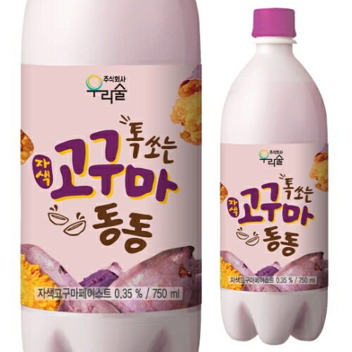 市場 しゅわっと 6度 750ml さつまいもマッコリ 韓国 ウリスル 韓国酒 微炭酸