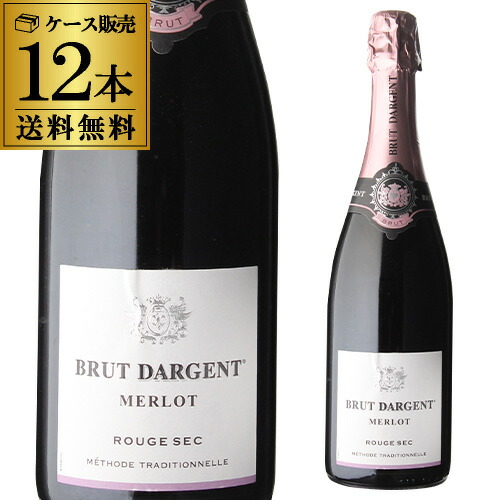 【20%OFF 12/7まで】ブリュット ダルジャン ルージュ セッコ メルロー 750ml 12本入 長S【送料無料】