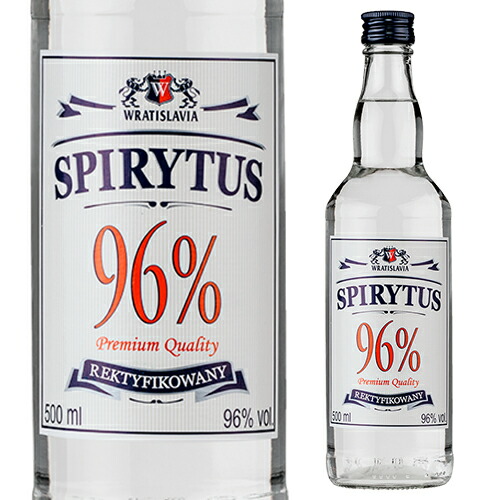 【楽天市場】【全品P3倍 4/30限定】スピリタス ヴラティスラヴィア 500ml 96度 ポーランド ウォッカ Spirytus wratislavia vodka スピリッツ 長S 母の日