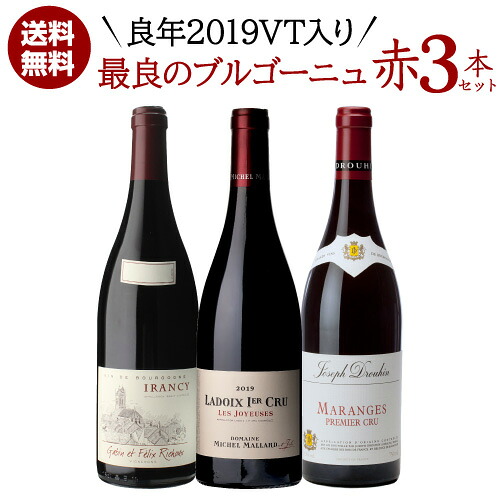1本あたり6,600円(税込) 送料無料 良年2019VT入 最良ブルゴーニュ 赤ワイン 3本セット 6弾 750ml 3本入 フランス ピノ ノワール ワインセット 浜運