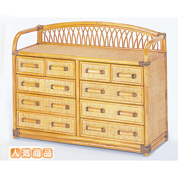 楽天市場】籐製タンス チェスト 収納だんす 引き出し 5段,高級ラタン