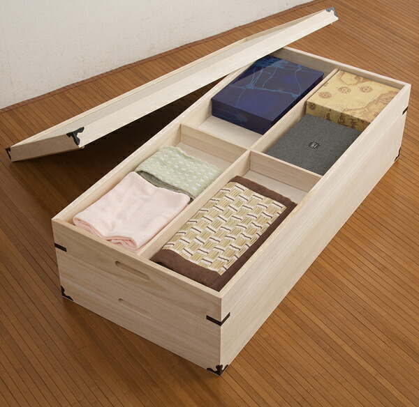 安心の日本製 桐ワイド収納box2段着物収納衣類収納和服収納きり収納ケース 新生活応援 安心の日本製 桐ワイド収納box2段 高さ27cm アウトレットショップライク