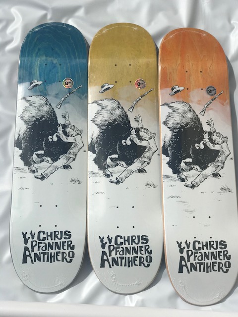 楽天市場 Anti Hero 8 06 X 31 8 Pfanner How The West Wasn T Won Art By Todd Francis Skateboard Deck アンチヒーロー スケートボード デッキ Like