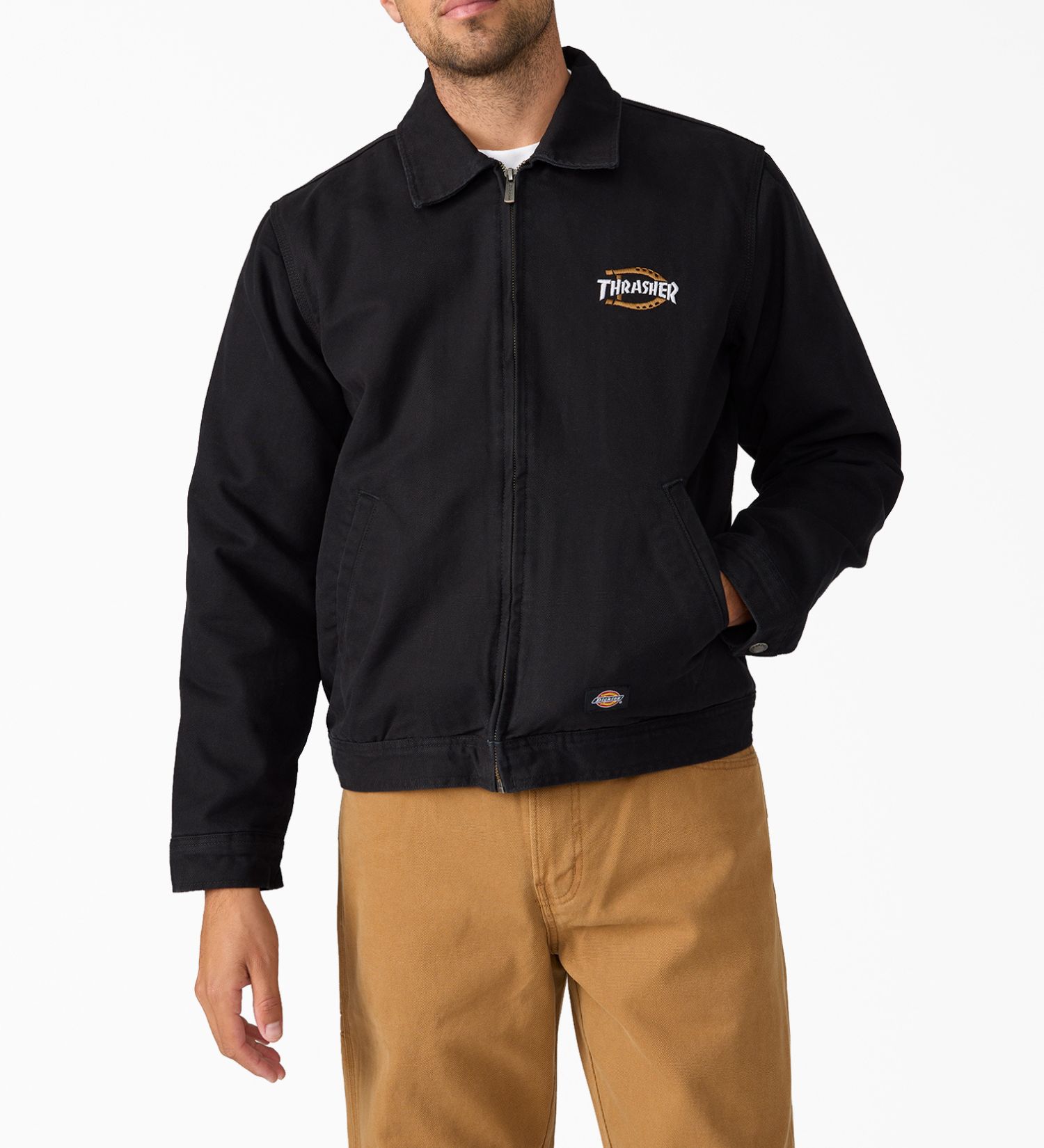 楽天市場】ディッキーズ×スラッシャー コラボ ジャケット / ブラック