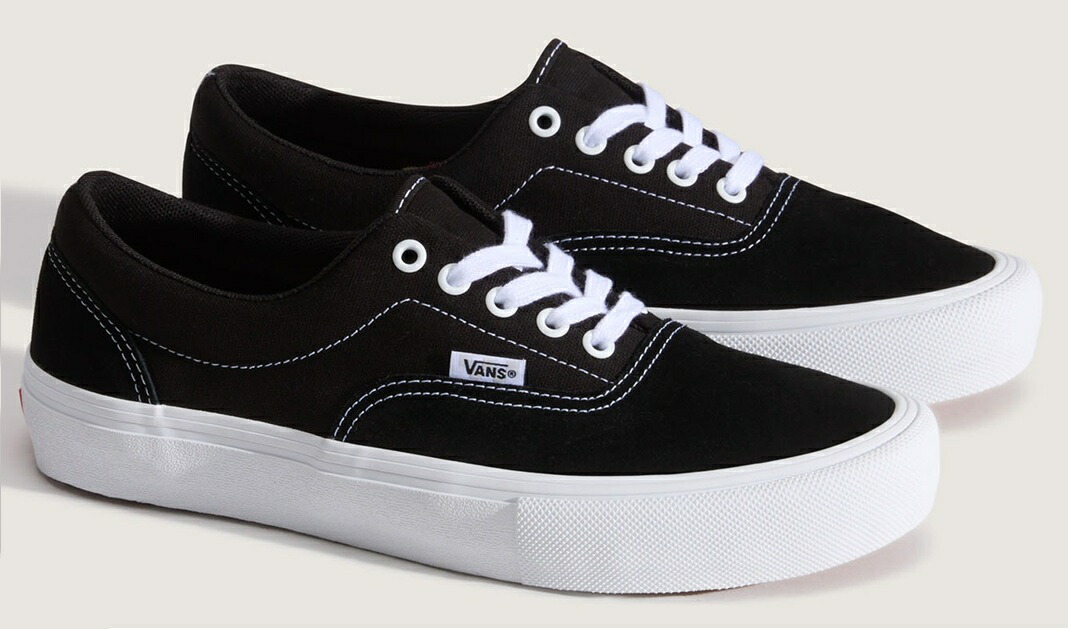 VANS SKATE ERA BLACK/WHITE ヴァンズ 滑る 内鰓 滑るゲーム盤 シューズ