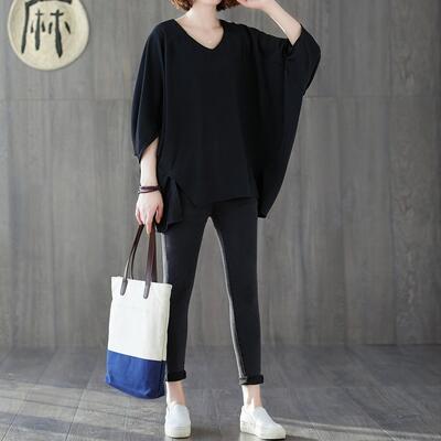 トップス レディース Tシャツ ブラウス カジュアル カットソー おしゃれ 可愛い きれいめ 七分袖 半袖 Vネック シンプル ドルマンスリーブ 薄手 トップス レディース Tシャツ ブラウス カジュアル カットソー