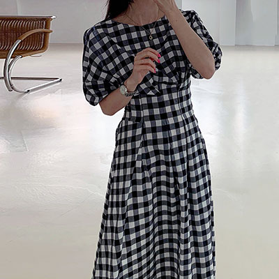 楽天市場 ロングワンピース レディース きれいめ カジュアル 袖あり ロング丈 ワンピース 大人 ドレス ブラック 黒 デート お出かけ ワンピ チェック 半袖 春 夏 秋 韓国 コーデ 涼しい ナチュラル 10代 代 30代 40代 50代 Like Fashion