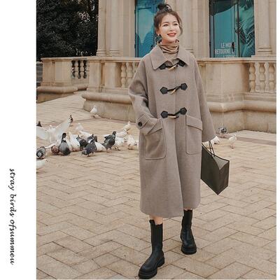 ダッフルコート アウター レディース ジャケット ロングコート きれいめ カジュアル 長袖 羽織 おしゃれ 可愛い エレガント かっこいい フェミニン シンプル ゆったり オーバーサイズ レトロ ブラウン 春 秋 冬 代 30代 40代 50代 Ceconsolidada Cl