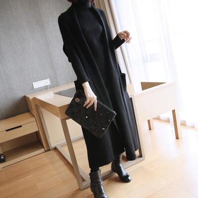 ニット ジャケット コート ロング丈 アウター ショール レディース カーディガン ベスト シンプル フェミニン ロングカーデ 羽織 大きいサイズ 薄手アウター グレー ワインレッド 赤 ブラック 黒 春 秋 冬 20代 30代 40代 50代｜Like Fashion