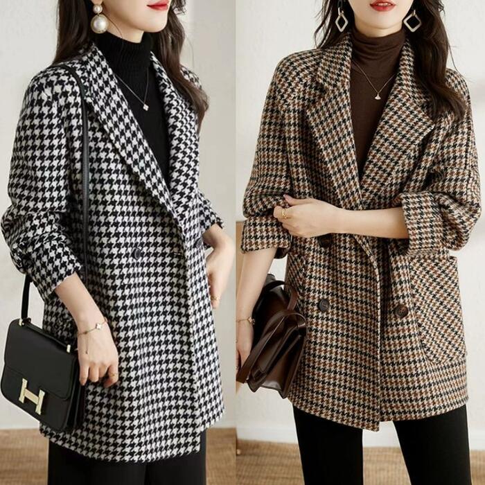 未使用級✨タリアトーレ RIPA 千鳥柄 トレンチコート チェック ブラウン 未使用級✨タリアトーレ RIPA 千鳥柄 トレンチコート チェック