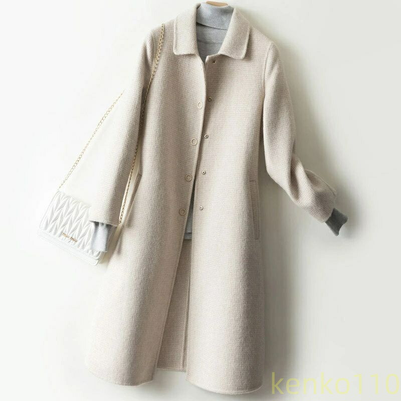 ウールコート アウター レディース コート 秋冬 秋服 冬服ファッション 長袖 ロング丈 大きいサイズ ロングコート着痩せ 無地 冬 コート きれいめ おしゃれ かわいい カジュアル 暖かい ?