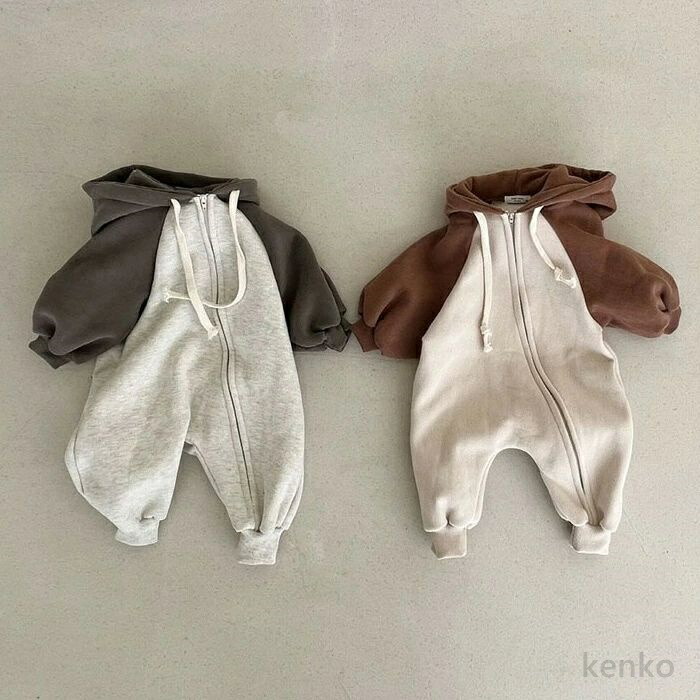 【送料無料】ベビー ロンパース トレーナーロンパース カバーオール スウェット キッズ 男の子 女の子 ベビー服 赤ちゃん 着ぐるみ 長袖 新生児 秋 春 子供服 前開き オールインワン